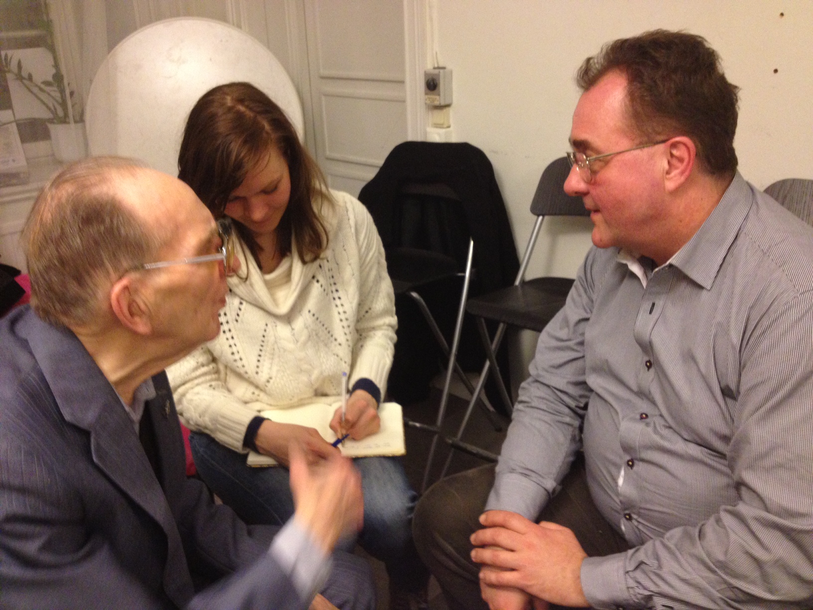 Hans, Lovisa och Wolfgang.